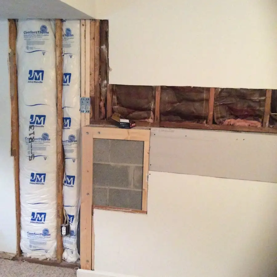 Wall insulation replacement during Odor Removal & Deodorization in Brockport
